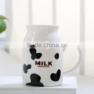 Direct Manufacturer 12 OZ Ceramic Cow Design Milk Mugs thumbnail-4