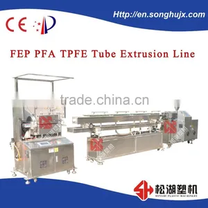 Precise Fluoride Plastic PTFE FEP PFA Tubing Extrusion Machinery thumbnail-1