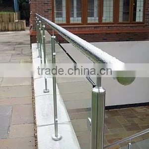 Stainless Steel Handrail Balustrade Post Apartment Balcony Railing thumbnail-1