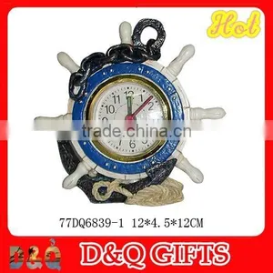 Nautical Souvenir Polyresin Clock thumbnail-1