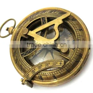Brass Magnetic Direction Sundial Compass -pendant Compass Push Button Compass13327 thumbnail-5