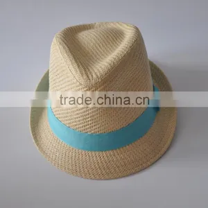Fashion Design Customized Plain Color Promotion Straw Hat thumbnail-1