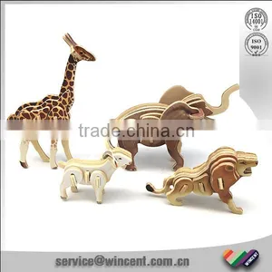 3D Wood Jungle Animal Puzzle Set thumbnail-2