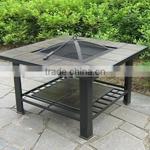Outdoor Slate Top Table Fire Pit thumbnail-1