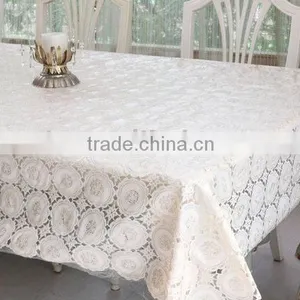 Elegant PVC Printed Lace Table Cloth Plastic Tablecloth Roll thumbnail-1