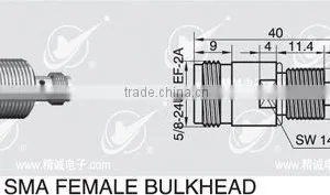 N to SMA Adapter,female to Female With Bulkhead thumbnail-1
