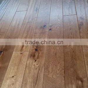 Golden Handscraped Solid Hardwood Floors thumbnail-2