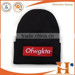 Customized Winter Hat Knitted Hat Beanies 100% Polyester thumbnail-6