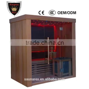 2 Person Far Infrared Sauna Room Glass thumbnail-1