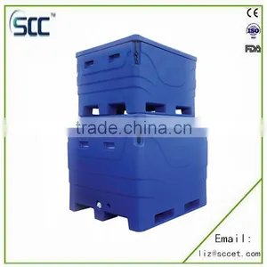 Rotomolded Plastic Fish Bin for Transporting, Made of Food Grade LLDPE thumbnail-2