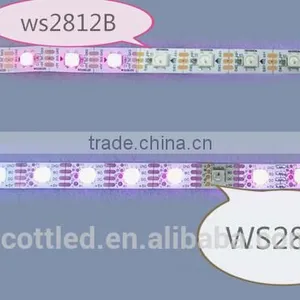 Ws2812b Upgrade Addressable 5m 60LEDs/m DC5V WS2813 RGB Led Pixel Strip,NON-waterproof,with 60pixels/M;WHITE PCB thumbnail-6