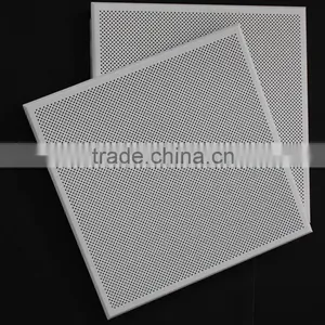 Sound Absorbed Fireproof Perforated Aluminum Sheet Metal Ceiling Tiles / Board thumbnail-3