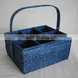 Bamboo Rattan Cutlery Tray thumbnail-1