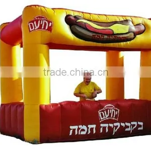 Inflatable Street Food Photo Booth/inflatable Advertising Golden Kiosk Design thumbnail-1