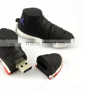 Free Sample Silicone Sneakers Shoes Usb Flash Drive, NBA Star Shoes Shape U Disk New Products 2016 thumbnail-3