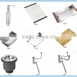 CUPC Certificate Commercial Stainless Steel Kitchen Sink Handmade Kitchen Sink For USA Market 3219A thumbnail-5