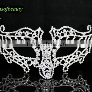 Wholesale Rhinestone Diamond Masquerade Mask thumbnail-1