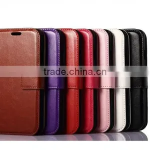 Factory High Quality Crazy Horse Pattern Wallet PC+PU Leather Case for IPhone 6 Plus Case With Photo Frame With Card Slot thumbnail-5
