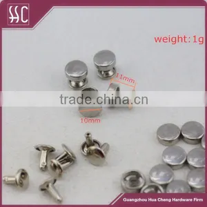 High Quality Flat Head Semi Tubular Rivet for Leather thumbnail-1