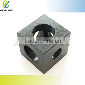 Made in Taiwan CNC Modules Corner Connector Angle Aluminium Anodizing CNC Milling Angle High Precision Sand Blasting Cube Corner thumbnail-4