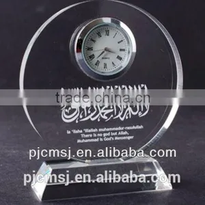 Hot Selling Crystal Glass Table Clock for Decration or Gifts Souvenirs thumbnail-4
