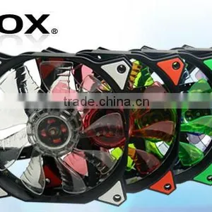 Computer Fan,CoolCox 120x120x25mm LED Axial Fan,12025 PC Case Cooling Fan, Chassis Fan,Sleeve or Hydraulic Bearing thumbnail-3