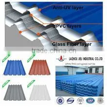 Trapezoidal 940mm Glass Fiber Reinforced Heat Proof Roof Sheet thumbnail-1