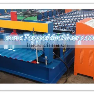 Trapezoidal Metal Wall Panel Roll Forming Machine Production Line thumbnail-1