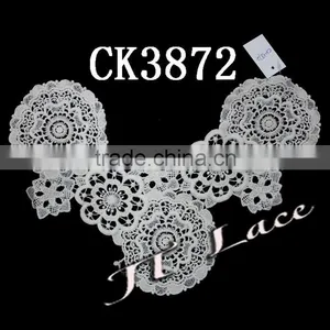 Garment Accessories Embroidered Cotton Lace Trim Yard CK3872 thumbnail-1