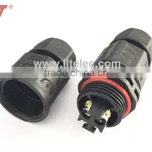 L20 Screw Terminal, 4 Contacts, Field Installable Waterproof Connector thumbnail-1