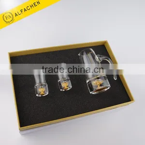1 Pot + 2 Cups Unique and Luxury Wine Decanter Set / Wine Glass Set thumbnail-1