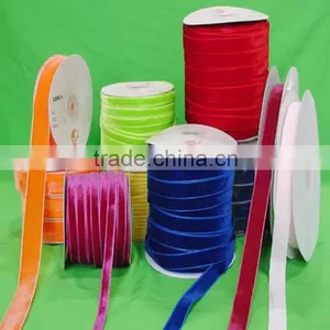 Cheap Single Face Velvet Ribbon Wholesale Made in China thumbnail-1