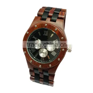 2016 Fashion Luxury Quartz Wooden Watches for Mens Wrist Watches thumbnail-3