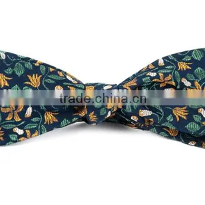 2016 Latest Fashion Custom Made Plaid Self-tie Skinny Mens Bow Tie thumbnail-3