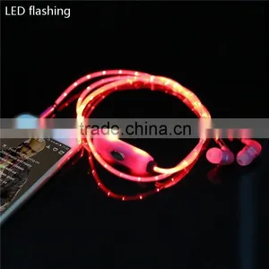 EL Flashing Headphone,New Style Visible EL Light Up In-Ear Headphone Earphones With Microphone + Micro USB Charging thumbnail-4