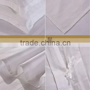 100%polyester White Stripe Hotel Bedding Set Twin , Full, Queen, King thumbnail-1