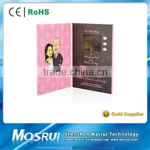Customized Printing 1.8"-10.1" LCD Screen Video Greeting Card,Video Handmade Wedding Cards thumbnail-1