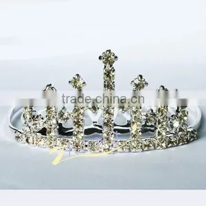 Smallest Shiny Rhinestone Princess Tiara thumbnail-1