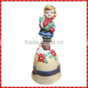 2013 Hot Selling Custom Made Cute Boy Decorative Ceramic Bell thumbnail-1