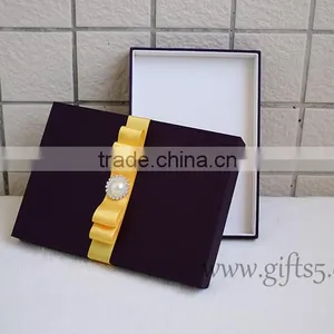 Luxury Elegant Purple Wedding Gift Box Wedding Invitation Box thumbnail-5