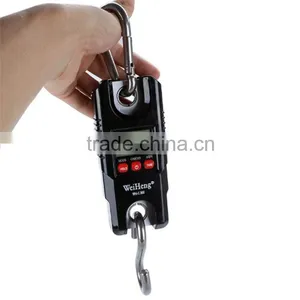 Mini Portable Crane Scale 300kg 0.1kg LCD Display Digital Electronic Hook Hanging Scale With White Backlight thumbnail-1