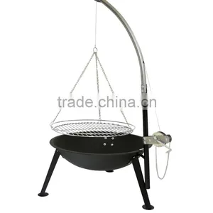 Adjustable and Swing Balcony Hanging Grill Charcoal Bbq thumbnail-3