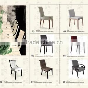 Hotel Restaurant Chair With PU Leather or Genuine Leather UKFR Foam thumbnail-1