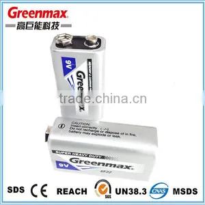 Quick Delivery Time Power Plus 6F22 9V Battery thumbnail-3