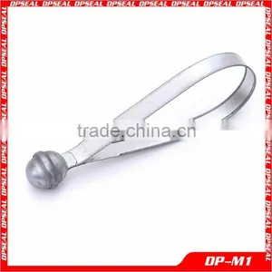 Round Head Tinplate Steel Metal Strap Seal, Metal Strip Seals, Metal Seal DP-M1 thumbnail-2