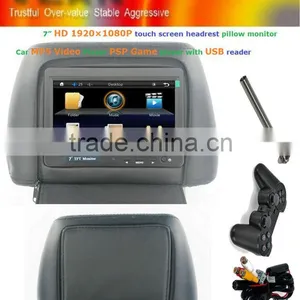 Promotional With Usb Zipper Cover Touch Screen Car 7 Inch Tft Lcd Headrest Monitor thumbnail-1