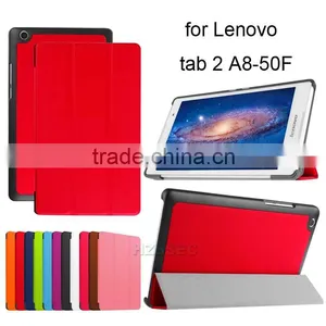 3-Folding Stand Case Custom Design PU Leather Tablet Cover For Lenovo Tab 2 A8-50 thumbnail-1