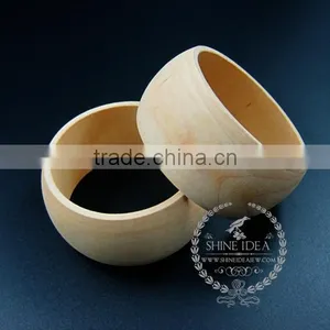 38mm Width 68mm Diameter Natural Log Wood Round Simple Bracelet Bangle DIY Painting Bracelet Supplies 1900114 thumbnail-2