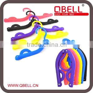 Multi-function Plastic Travel Expandable Folding Clothes Hanger/Plastic Folding Clothes Hang/Travel Clothes Hanger thumbnail-1