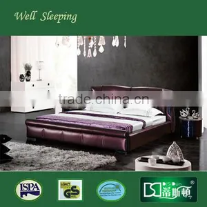 Super Hot Sell Cow Leather Bed Base,soft Bed DS-730-1# thumbnail-1